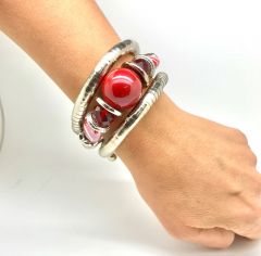 Women's Spectacular Bracelet | Red Stone