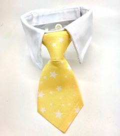 Dog and Cat Tie with Collar | Yellow Star