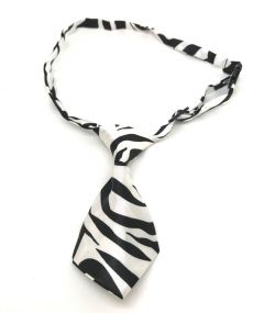 Dog and Cat Tie Zebra | Neck circumference 22-43 cm | Tie length approx. 10 cm