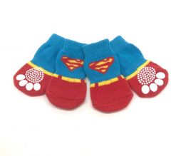 Dog Socks SuperDog  | Anti-slip | Sizes: M-XL