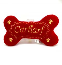 Dog Toys | Plush toy for dog | Cartiarf Bone Red | Luxury Toys