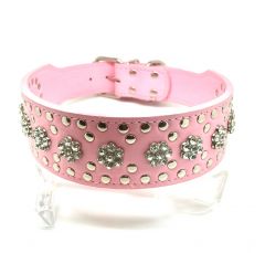 Big Dog Collar MC Prinsessos Bling Bling | Size L: Neck circumference 45cm - 51cm, collar width 5cm