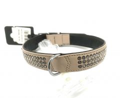 Dog Collar Bling Bling Sand | Size: 37cm - 44cm, width 2.5cm