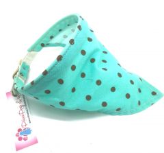 Bandana Turquoise Spot | Collar Bandana Fabric Sizes: L-3XL