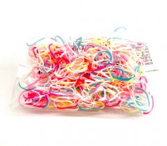 Hairpin Silicon Multi Colors | Small Thin Silicone Slings about 300 pcs