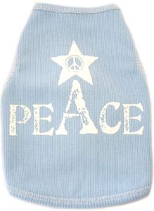 Dog Tak Top | Peace | Light Blue