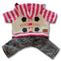 Dog Clothes | Dog Overalls | Toggles Lollipop Pink