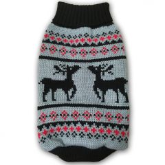 Pet Clothes | Dog Sweater | Original Reindeer Grey
