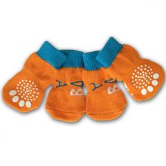 Anti-Slip Dog Socks | Orange Ball Game Socks