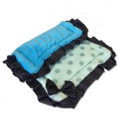 Pet sleeping mat Polka Dot Blue | Bed for Dogs or cats