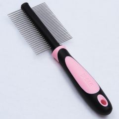 Dog Supplies | Stainless Steel Comb | 2-Sided Grooming Comb | Anti Tangle Comb