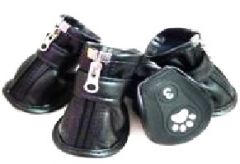 Safety slippers Black With Zipper | 4 PCS | Also for wet weather | Sizes: S-XXL