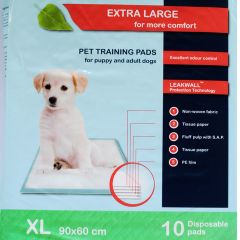 XL-size Puppy pads 90x60 cm disposable, Pet training pads