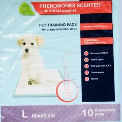 Pheromones scented Pet pads 60 x 60 cm disposable, 10 pcs/ bag