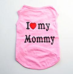 Sleeveless shirt I Love My Mommy Pink | Sizes: S-XXL