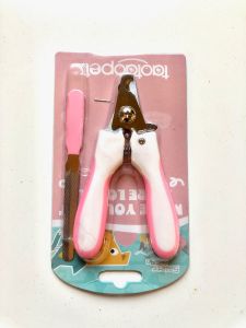 Nail Clippers for Large Dogs Pink | Nail file included