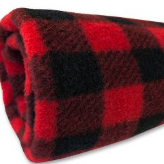 Fleeceblanket Dog or Cat Black-Red| DiivaDog.com