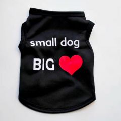 Tank Top Small Dog Big Heart | Black | Sizes: XS-L