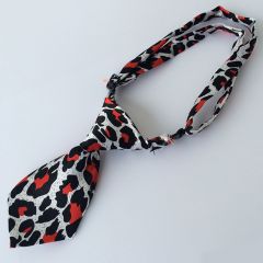 Tie for dog or cat | Red Leopard