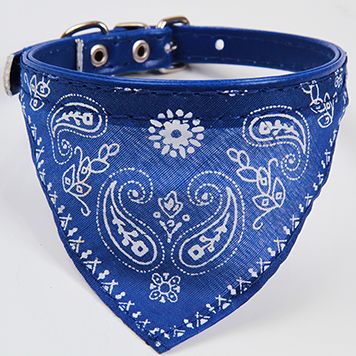 Pet Bandana Blue Dog Bandana Blue Collar for Dogs and Cats Sizes L XL