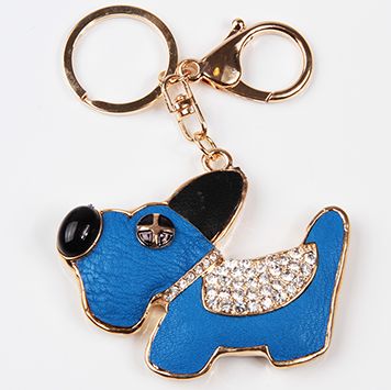 Charm Keychain Blue Dog Necklace length approx 12cm