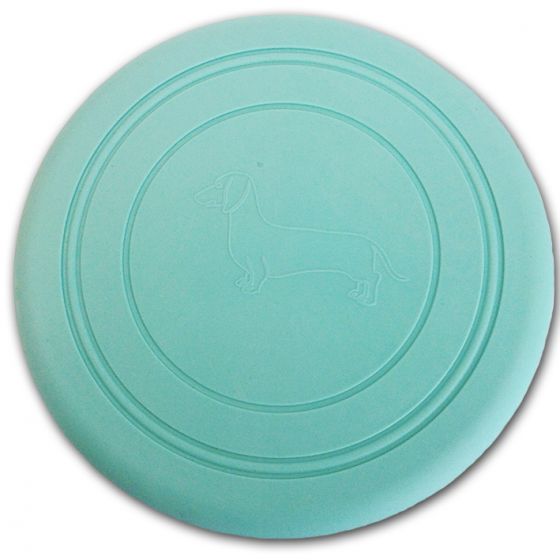 Activation toy for dog Silicon Frisbee Ocean Green Flexible silicone Silicone material is gentle for teeth Diameter 18 cm