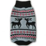 Pet Clothes | Dog Sweater | Original Reindeer Grey