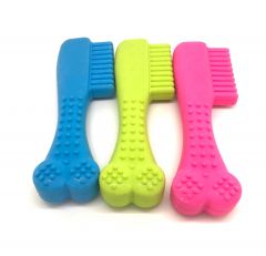 Dog Toy | Knuckle-Bone-Comb for Dog Cleanses Teeth, Rubs Gums Natural rubber toy Dumbbell 3 Colors!