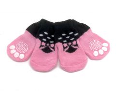 Dog Socks Pink Bowtie | Anti-slip