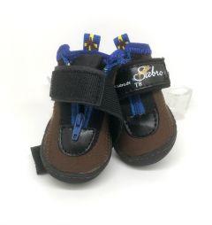 Safety shoes SABRO Toffler | Moisture repellent shoes Brown | Paw width approx. 5 cm, length approx. 5.5 cm | 2 Slippers