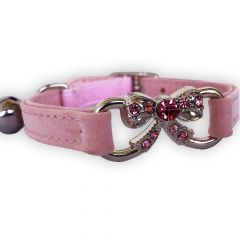 Cat Collar Rose Bow Diamond | Soft Velvet Material