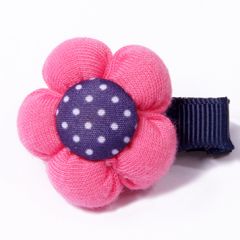 Dog hair jewelry | pink flower | with clips | DiivaDog.com