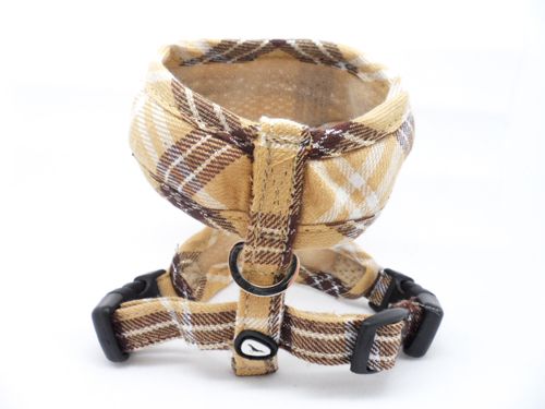 beige dog harness
