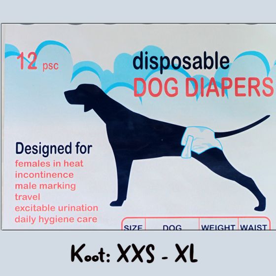 dog marking diapers