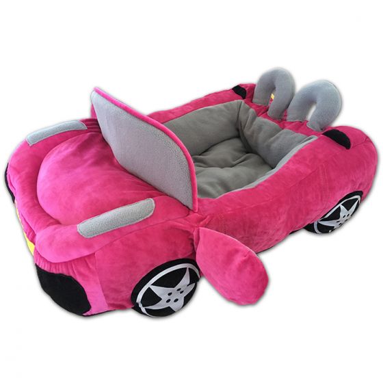 pink dog bed