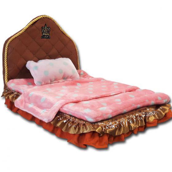 Pet Bed Royal Pink Crown Small Dog Supplies Royal Bed For Dogs 3 Sizes Diivadog Com